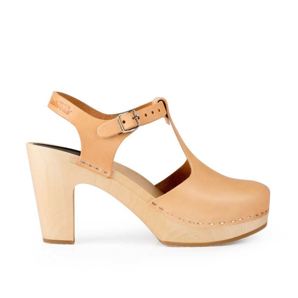 Swedish Hasbeens T-strap sky high 36